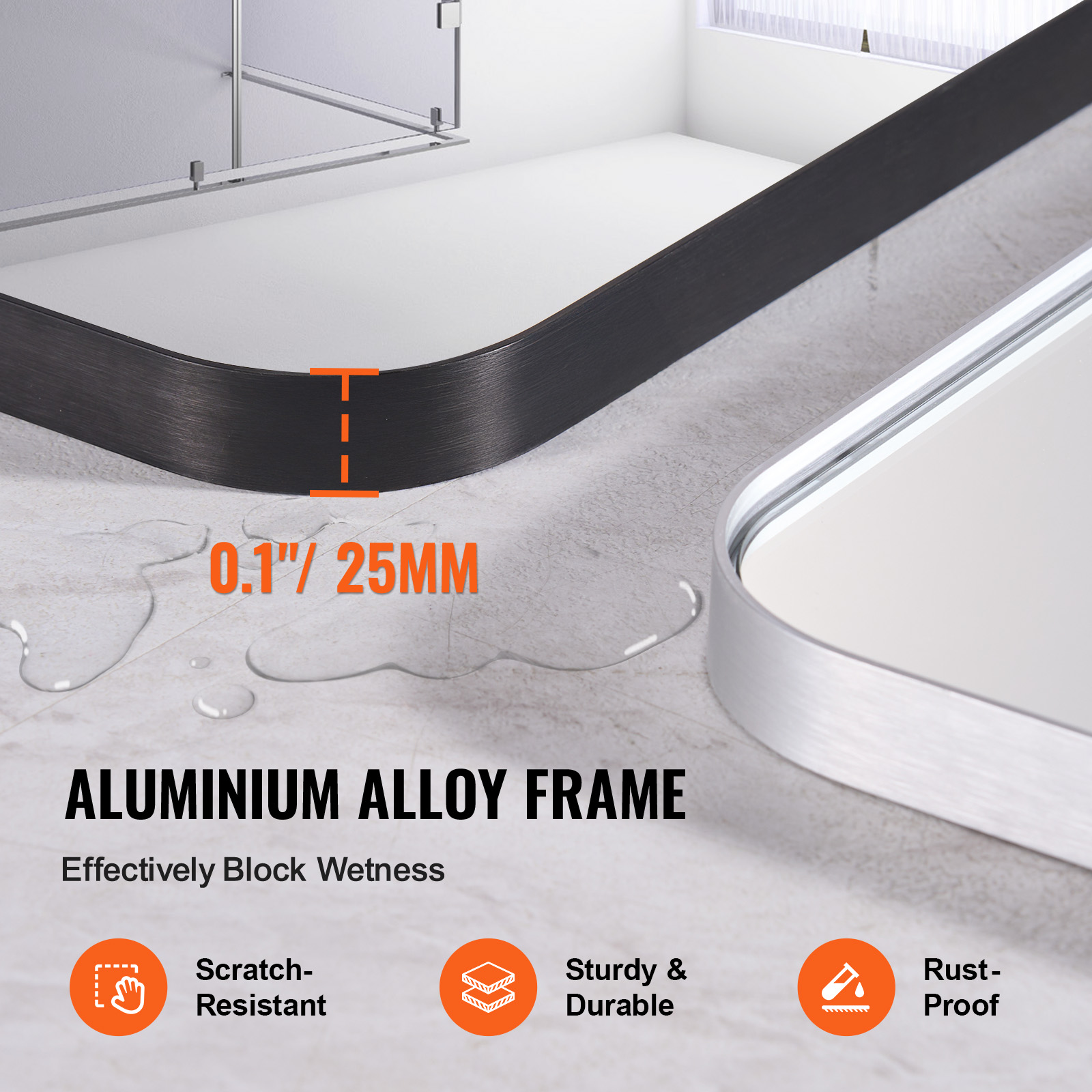 VEVOR Miroir Mural 91,5x182,8x - Sustainable Living Usa avis et prix
